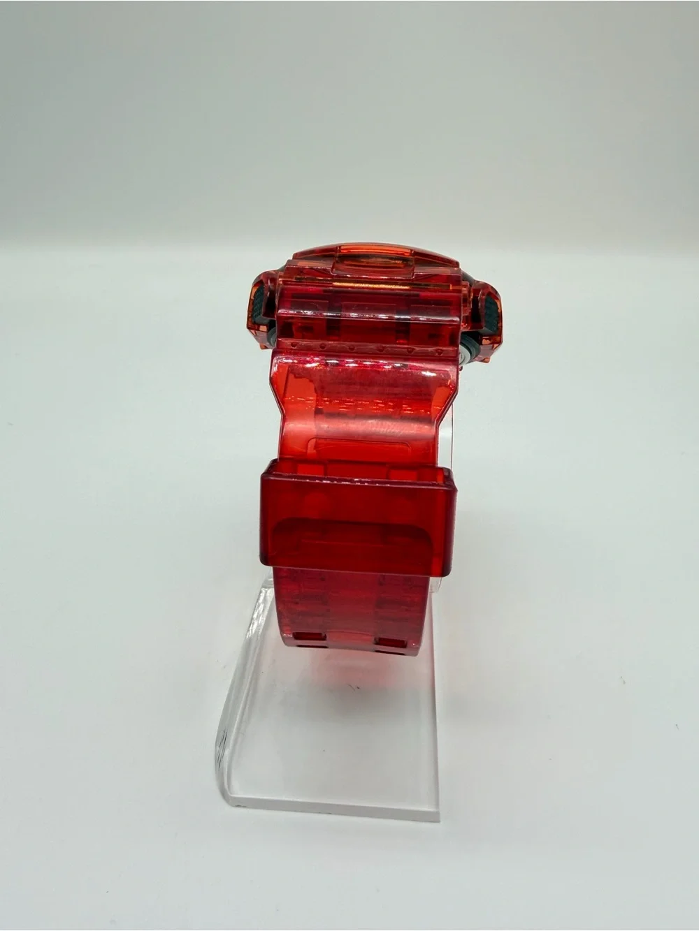 Casio Red Transparent Custom Digital Watch